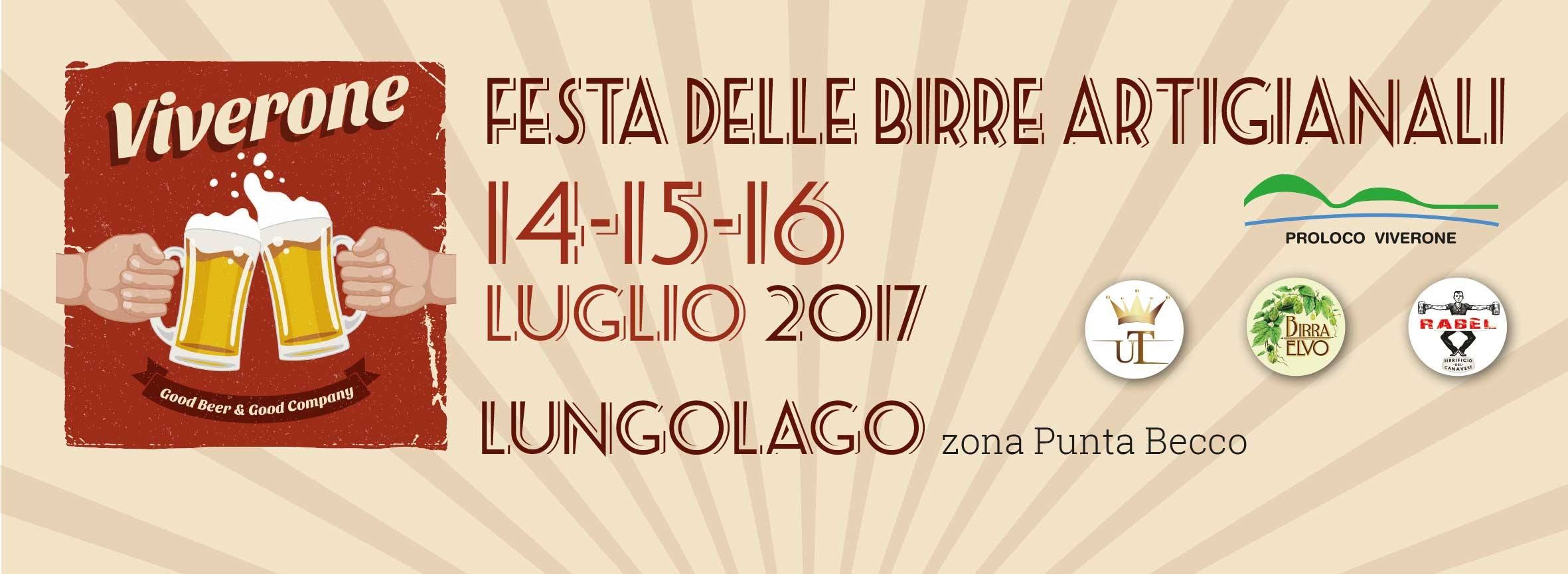 A VIVERONE NEL FINE SETTIMANA SI TERRA' IL FESTIVAL DELLE BIRRE ARTIGIANALI SUL LUNGOLAGO