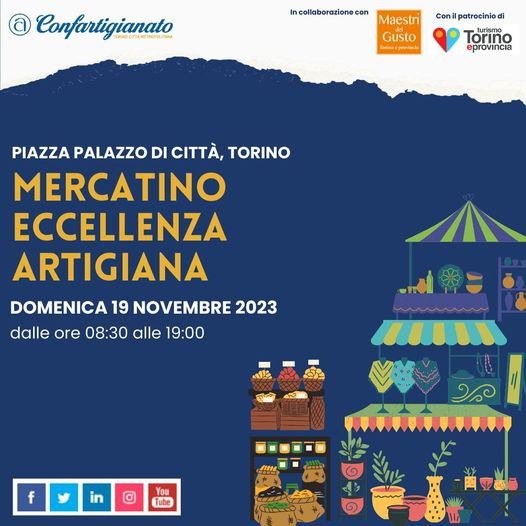 TORINO - MERCATINO DELL'ECCELLENZA ARTIGIANA 19 NOVEMBRE 2023