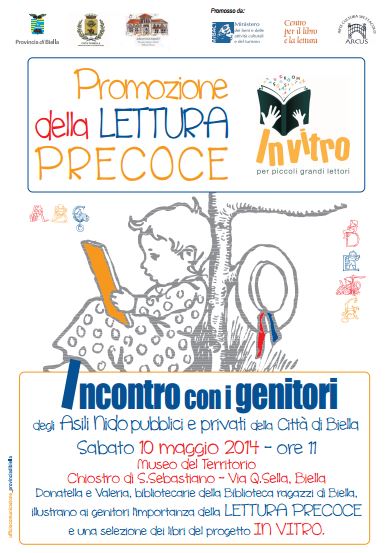 BIELLA : SABATO 10 MAGGIO : PROMOZIONE DELLA LETTURA PRECOCE