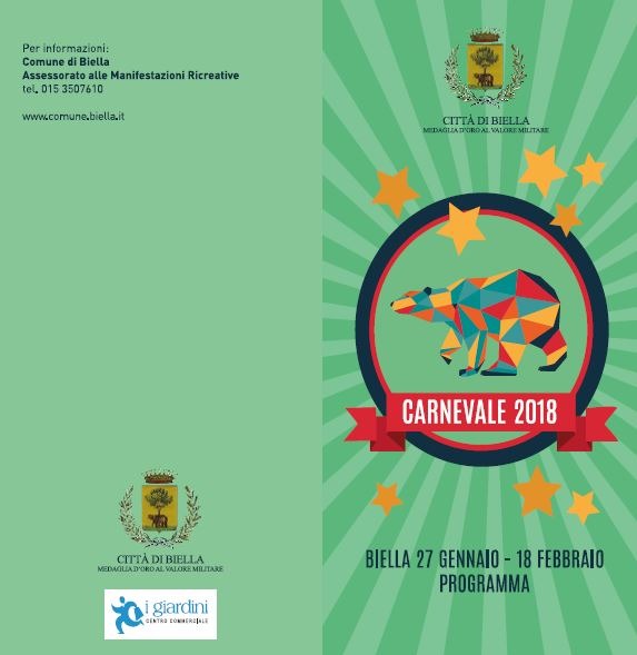 AL VIA IL CARNEVALE DI BIELLA CON LA CONSEGNA DELLE CHIAVI DELLA CITTA'  E LA SFILATA DI APERTURA SABATO 27 GENNAIO