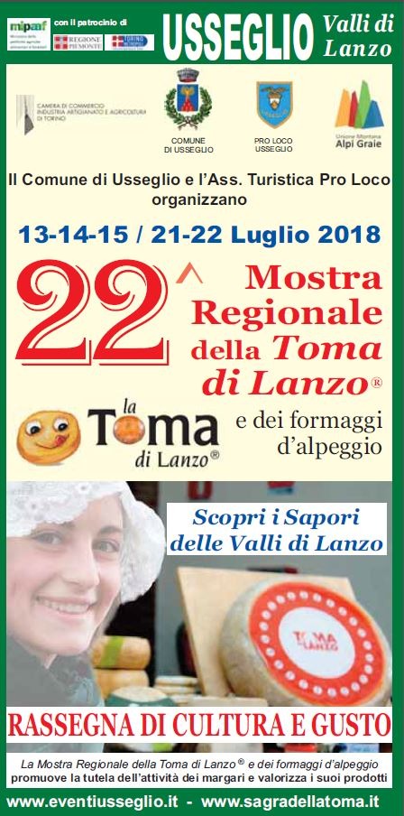 22^ MOSTRA MERCATO DELLA TOMA DI LANZO E DEI FORMAGGI D'ALPEGGIO