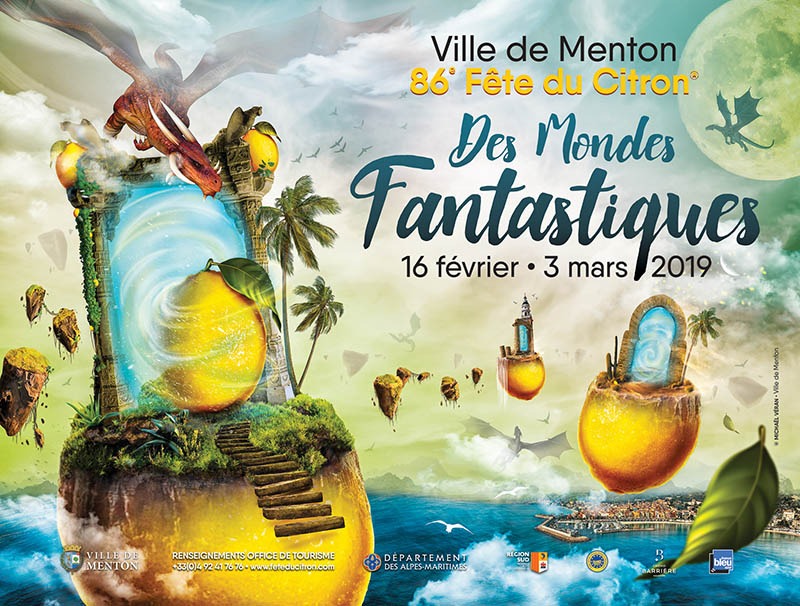 MENTONE FESTA DEI LIMONI 2019 DAL 16 FEBBRAIO AL 03 MARZO