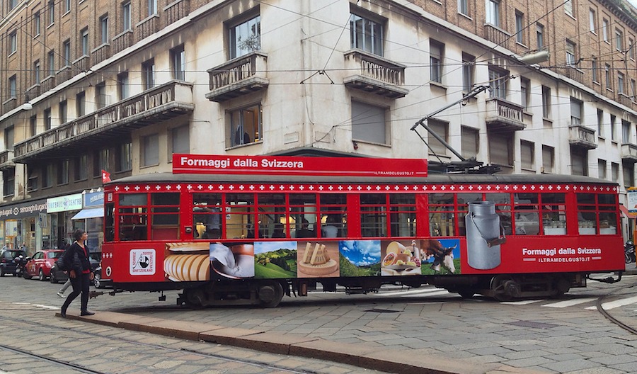 A MILANO ARRIVA IL TRAM DEL GUSTO CON I FORMAGGI DELLA SVIZZERA