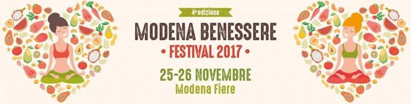 MODENA BENESSERE FESTIVAL 25-26 NOVEMBRE 2017