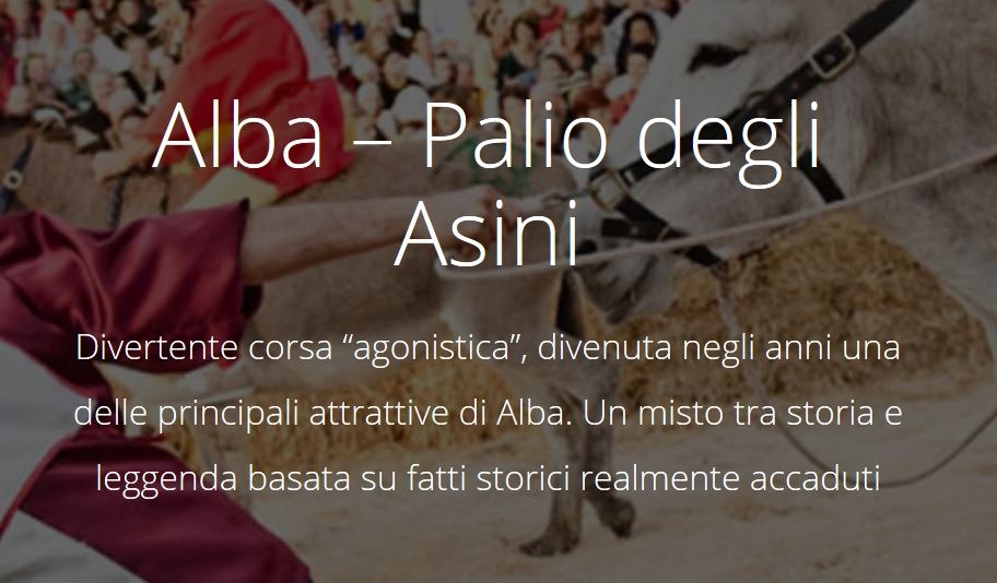 ALBA  - DOMENICA 01 OTTOBRE - PALIO DEGLI ASINI