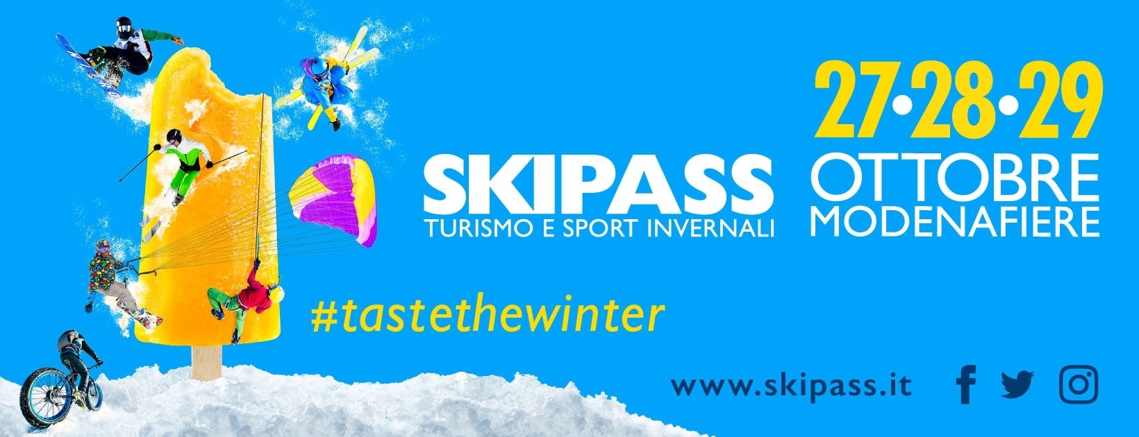 SKIPASS 2017 - MODENA FIERE - IL SALONE DELLA NEVE DAL 27 AL 29 OTTOBRE