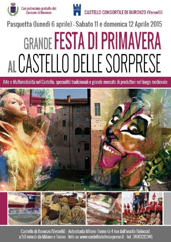 FESTA DI PRIMAVERA AL CASTELLO DI BURONZO LUNEDI' 06 APRILE