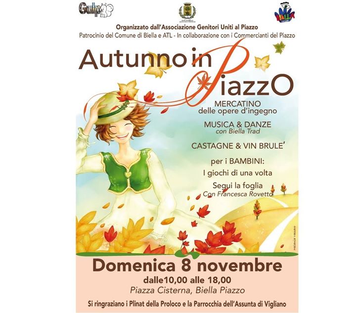 AUTUNNO IN PIAZZO - 08 NOVEMBRE MERCATINO DELLE OPERE D'INGEGNO