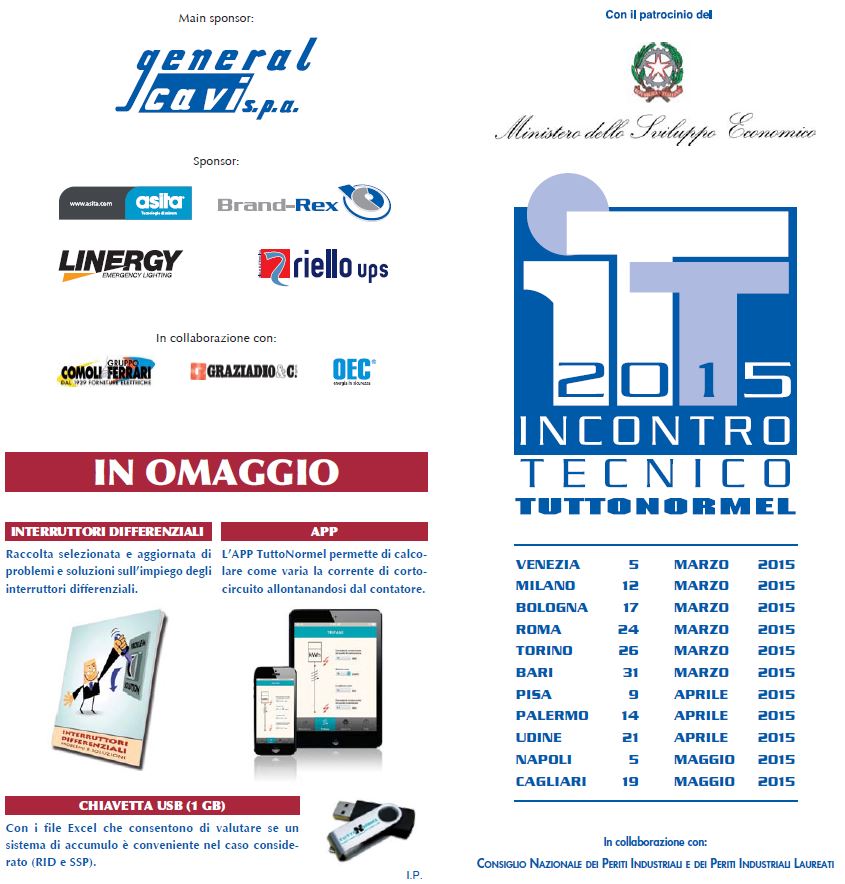 INCONTRI TECNICI TUTTONORMEL 2015