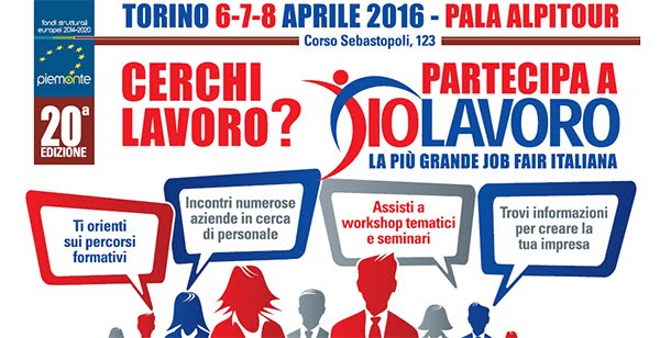 PER CHI CERCA LAVORO A TORINO IL 06-07-08 APRILE RITORNA 