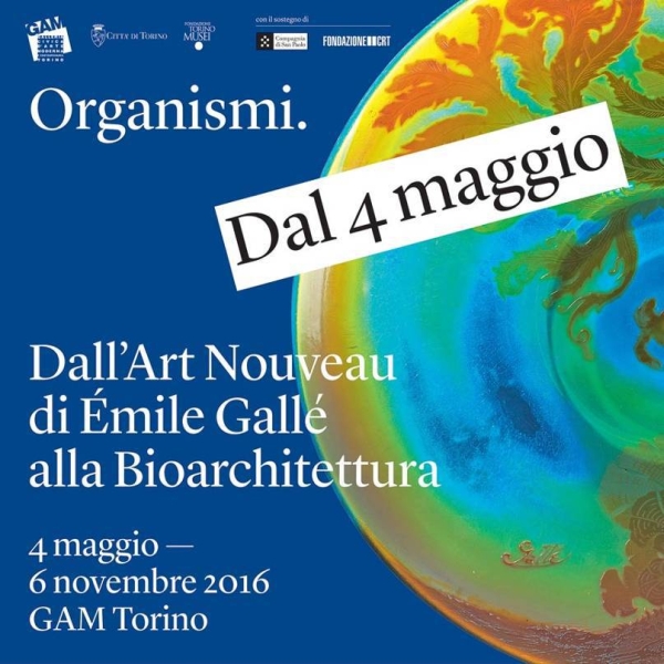 ALLA GAM DI TORINO DAL 04-05 AL 06-11 UN RARO E PARTICOLARE PERCORSO ESPOSITIVO CHE METTE IN RELAZIONE L'ART NOUVEAU CON LA CONTEMPORANEITA'