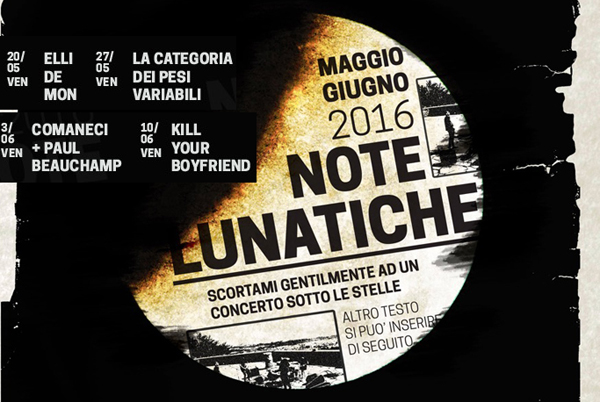 RITORNANO I CONCERTI SOTTO LE STELLE CON NOTE LUNATICHE AL BRICH DI ZUMAGLIA