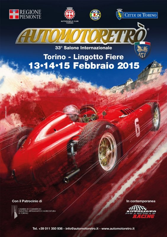 AUTOMOTORETRO' 33^ EDIZIONE A TORINO LINGOTTO FIERE DAL 13 AL 15 FEBBRAIO 2015