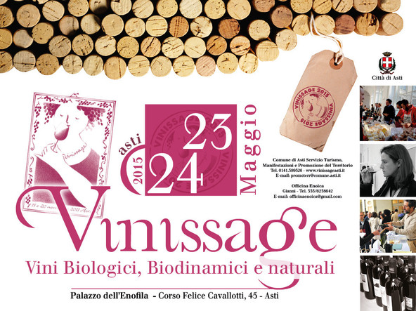 ASTI - VINISSAGE 23-24 MAGGIO: VINI BIOLOGICI BIODINAMICI E NATURALI