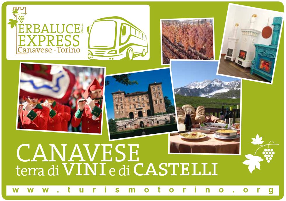 SCOPRIRE IL CANAVESE TERRA DI VINI E CASTELLI CON L'ERBALUCE EXPRESS