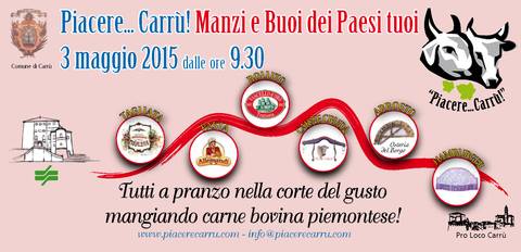 DOMENICA 03 MAGGIO CARRU': MANZI E BUOI DEI PAESI TUOI