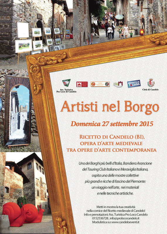 CANDELO RICETTO - ARTISTI NEL BORGO DOMENICA 27 SETTEMBRE