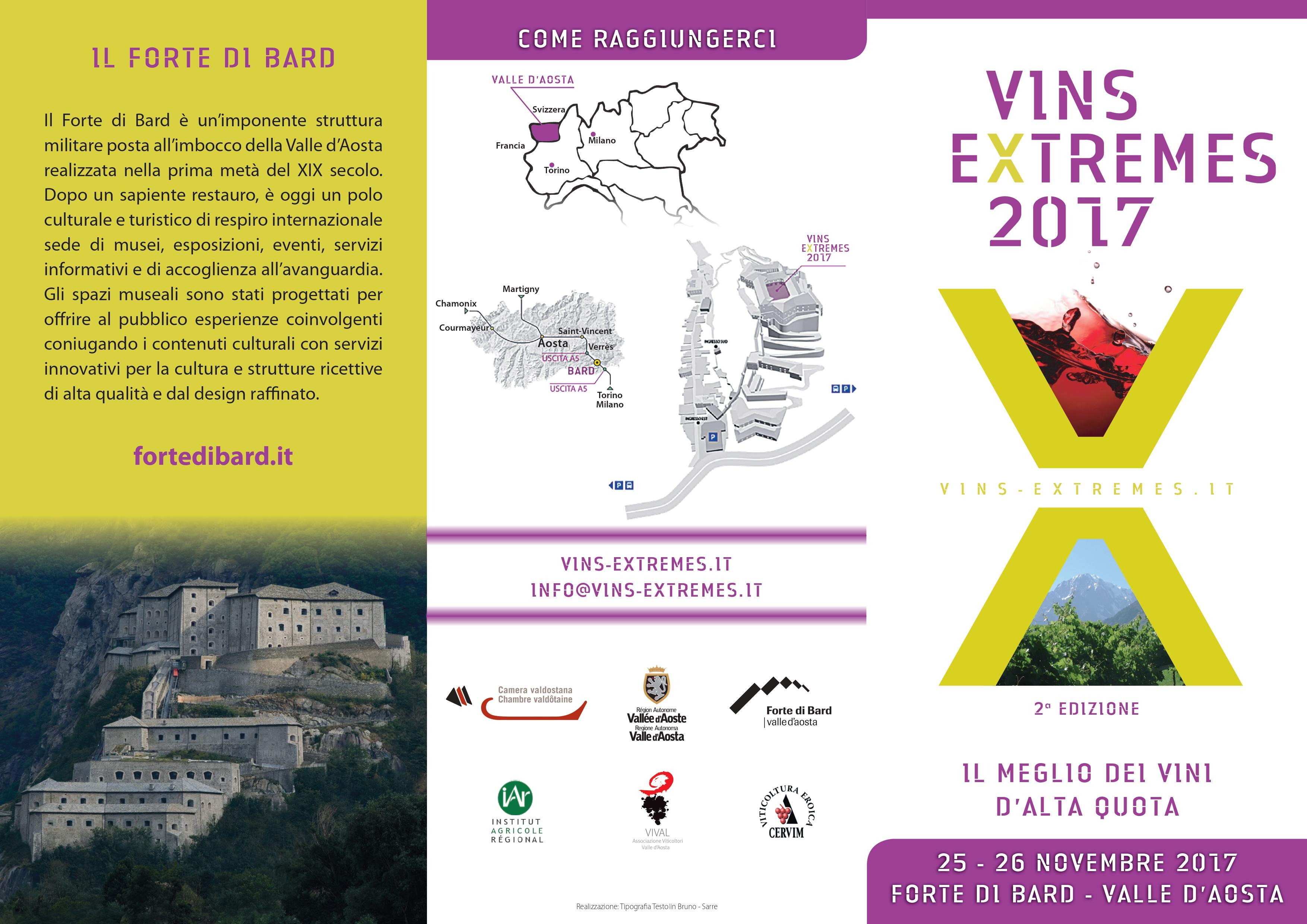 VALLE D'AOSTA - FORTE DI BARD VIN EXTREMES - 25/26 NOVEMBRE